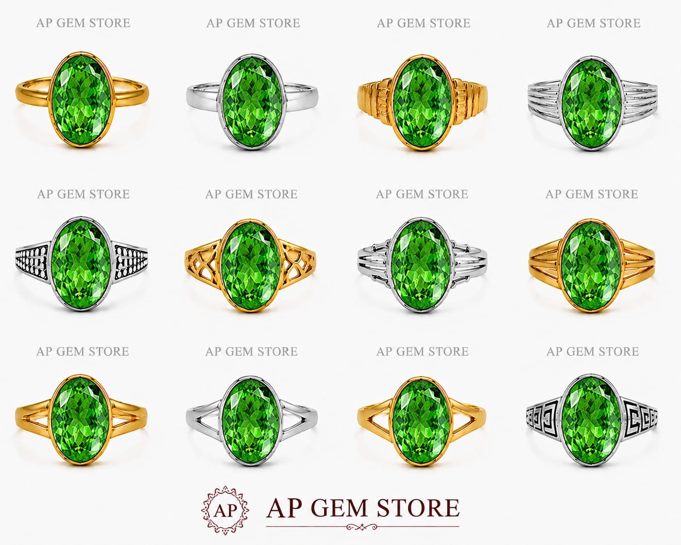 Tsavorite Rings